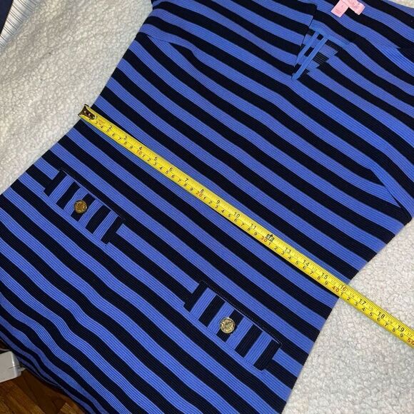 Lilly Pulitzer Women’s Charlene Shift Dress Blue Navy Stripe Small EUC - Picture 10 of 13